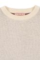 Konges Sløjd sweter bawełniany dziecięcy LAPIS KNIT BLOUSE beżowy KS101551