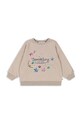 Konges Sløjd bluza copii LOU SEQUIN SWEATSHIRT OCS imprimeu bej KS101564