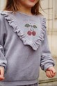 Dětská mikina Konges Sløjd WALLY FRILL SWEATSHIRT GOTS KS101731