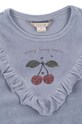 Dětská mikina Konges Sløjd WALLY FRILL SWEATSHIRT GOTS modrá KS101731