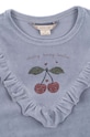Konges Sløjd gyerek felső WALLY FRILL SWEATSHIRT GOTS kék KS101731
