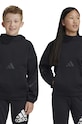 Παιδική μπλούζα adidas J Z.N.E. HD με κουκούλα μαύρο JF2489