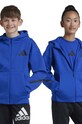 Дитяча кофта adidas J Z.N.E.FZ з капюшоном темно-синій JF8958