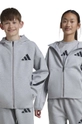 adidas felpa per bambini J Z.N.E.FZ melange grigio JI7548