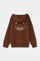 Хлопчик Дитяча кофта adidas Originals HOODIE IY9553 коричневий
