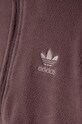 Dječja majica od flisa adidas Originals POLAR FLEECE HZ ljubičasta IY5015