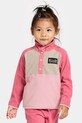 Βρεφική μπλούζα fleece Didriksons MONTE KIDS HALF BU χωρίς κουκούλα ροζ 505590