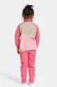 Didriksons bluza polarowa dziecięca MONTE KIDS HALF BU różowy 505590