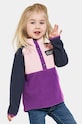 Didriksons hanorac polar pentru copii MONTE KIDS HALF BU cu modele violet 505590