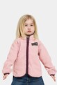 Dětská fleecová mikina Didriksons GIBBS KIDS FULLZIP bez kapuce růžová 505577