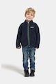 Didriksons gyerek gyapjú pulóver GIBBS KIDS FULLZIP 505577 sötétkék