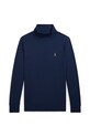 Dětské bavlněné tričko s dlouhým rukávem Polo Ralph Lauren rolák námořnická modř 323952435002