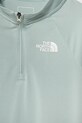 The North Face bluza copii NEVER STOP 1/4 ZIP NF0A870Q1OC1 turcoaz AW24