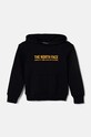 Detská bavlnená mikina The North Face VARSITGRAPHIC RELAXED HOODIE bavlna čierna NF0A89HBJK31