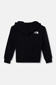 Detská bavlnená mikina The North Face VARSITGRAPHIC RELAXED HOODIE NF0A89HBJK31 čierna AW24