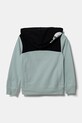 The North Face bluza bawełniana dziecięca BACK LOGO RELAXED P/O HOODIE NF0A89HC1OC1 turkusowy AW24