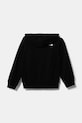 The North Face hanorac de bumbac pentru copii FZ OVERSIZE LIGHT HOODIE NF0A89HGJK31 negru AW24