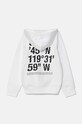 The North Face bluza copii COORDINATES GRAPHIC OVERSIZED HOODIE NF0A89HKFN41 alb AW24