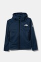The North Face bluză copii MOUNTAIN ATHLETICS FULL ZIP HOODIE uni albastru NF0A89HZ8K21