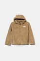 The North Face bluza polarowa dziecięca CAMPSHIRE F/Z HOODIE z kapturem beżowy NF0A89KBLK51