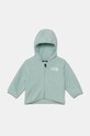 The North Face bluza polarowa niemowlęca BABGLACIER F/Z HOODIE z kapturem turkusowy NF0A8B1A1OC1