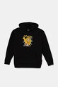 Vans bluza copii KD Waffle Man PO print negru VN000JRUBLK1