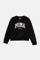 Dječja dukserica Puma SQUAD Crew print crna 681763