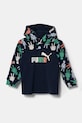 Puma bluza bawełniana dziecięca X PLAYMOBIL nadruk granatowy 627389