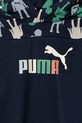 Хлопчик Дитяча бавовняна кофта Puma X PLAYMOBIL 627389 темно-синій