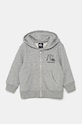 Dětská mikina Quiksilver GRAPHIC ZIP HOODIE s kapucí šedá AQKFT03047