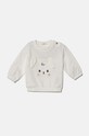 Bavlnená mikina pre bábätká United Colors of Benetton bavlna biela 3J70A1058.W.Seasonal
