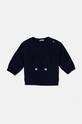 Bavlnená mikina pre bábätká United Colors of Benetton bavlna tmavomodrá 3J70A1058.W.Seasonal