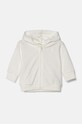 Dětská bavlněná mikina United Colors of Benetton s kapucí bílá 3J70A5017.W.Seasonal