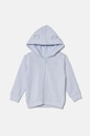 Dětská bavlněná mikina United Colors of Benetton s kapucí modrá 3J70A5017.W.Seasonal