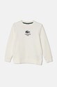 Lacoste bluza bawełniana dziecięca nadruk biały SJ3005