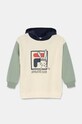 Детски суичър Fila LIEBEROSE с качулка бежов FAK0363