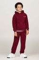 Detská mikina Tommy Hilfiger burgundské KS0KS00576.9BYH.