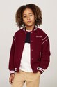 Παιδική μπλούζα Tommy Hilfiger χωρίς κουκούλα μπορντό KS0KS00603.9BYH.