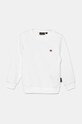 Dětská mikina Napapijri BALIS C 2 bez kapuce bílá NP0A4GMS0021.98.128