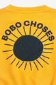 Детская хлопковая кофта Bobo Choses Sun 324EC017 жёлтый