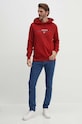 Bavlněná mikina Tommy Hilfiger MW0MW35556 červená AW24