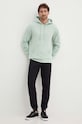 Хлопковая кофта HUGO 50520502 зелёный AW24