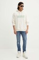 HUGO hanorac de bumbac 50516655 bej AW24