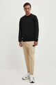 Бавовняна кофта HUGO 50528174 чорний AW24