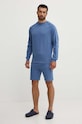 Βαμβακερό φούτερ HUGO 50520494 μπλε AW24