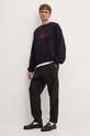 Bavlněná mikina MSGM 3740MM136.247795 černá AW24