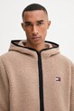 Tommy Jeans bluza polarowa brązowy DM0DM19224