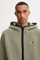 Tommy Jeans bluza polarowa zielony DM0DM19224
