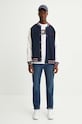 Tommy Jeans hanorac de bumbac DM0DM19237 bleumarin AW24