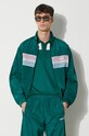 adidas Originals sweatshirt 80s Nylon Archive 3-Stripes Track Top green JC6517